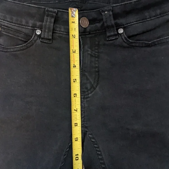 Black Mid-rise Skinny Carpenter Jeans - Picture 6 of 9